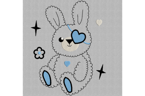 Cute Outline Bunny Embroidery Review