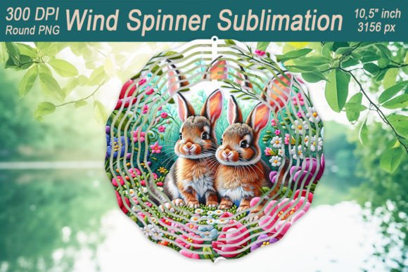 Easter Embroidery Bunny Wind Spinner Review