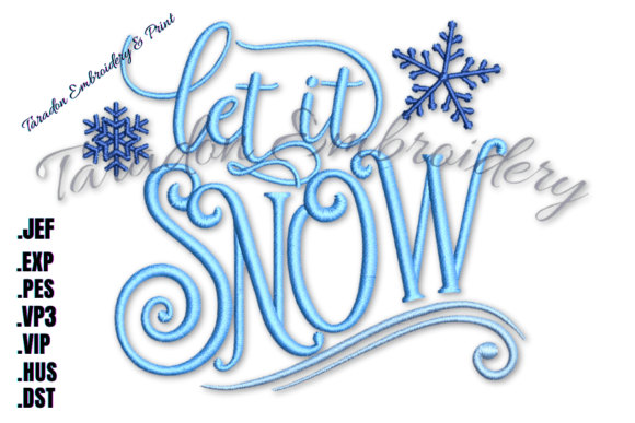 Let It Snow Machine Embroidery Design Review