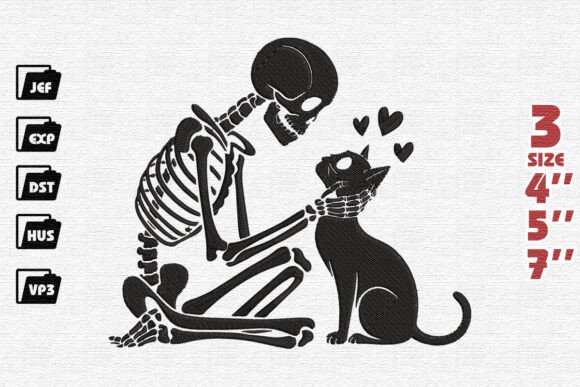 Skeleton Cat Embroidery Review