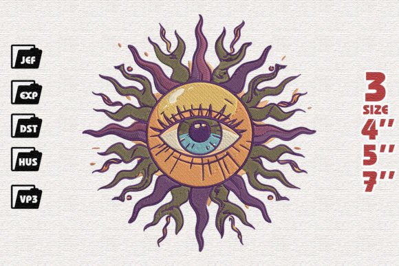 Sun with One Eye Embroidery Design Review